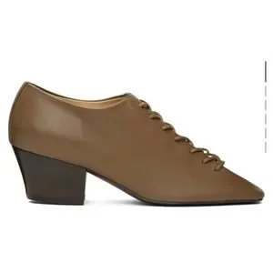 LEMAIRE HEELED DERBIES ルメール Heeled Derbies — Anthracite – La Garçonne